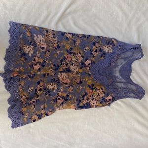 Purple crotchet romper